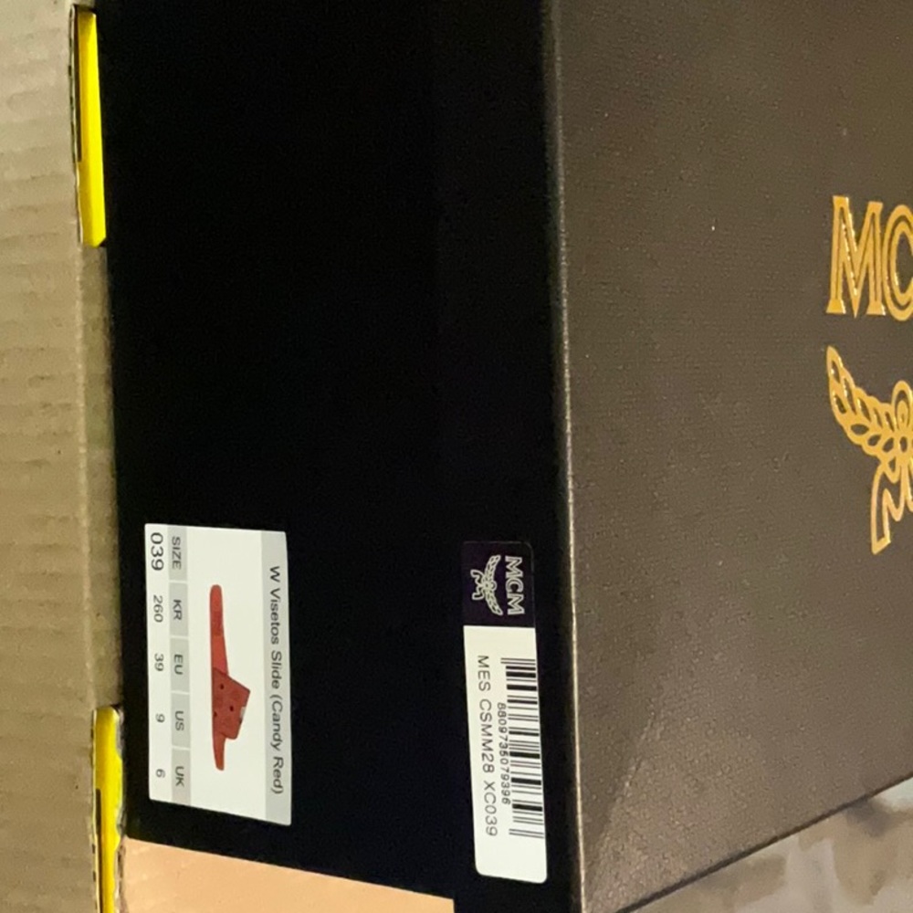Red MCM Sandals Like New worn once Size 9 Runs Small I wear a size 71/2